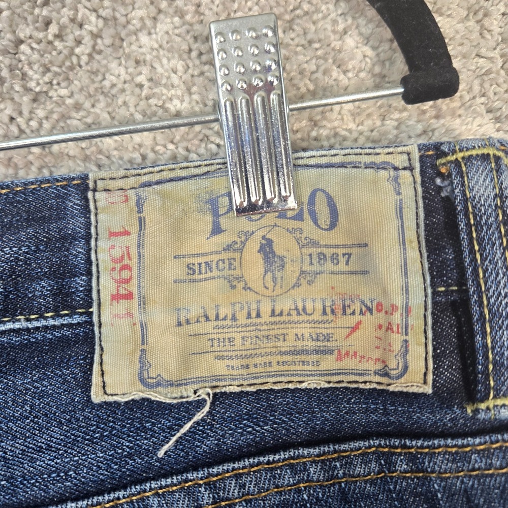Polo Ralph Lauren Jeans Mens 34x30 Denim Vintage 67 zip fly - Picture 3 of 12